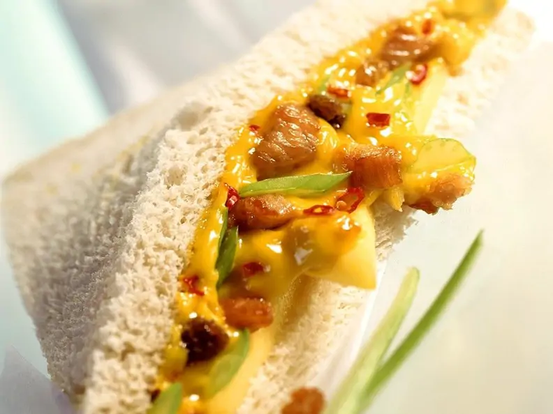 Sandwich vom Curryhühnchen