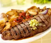 T-Bone-Steak mit Kartoffeln