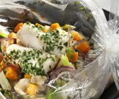 Seelachs mit Gemüse