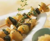 Gebratene Leber-Kartoffelspieße