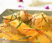 Lachs in Currysauce