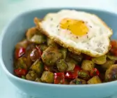 Bratkartoffeln mit Spiegelei