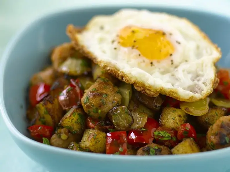 Bratkartoffeln mit Spiegelei