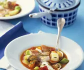 Fischsuppe mit Rotbarsch