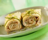 Frischkäse-Tomaten-Crepes