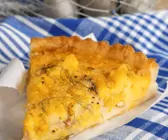 Kartoffeltarte mit Räucherfisch