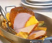 Kasslerbraten mit Ananas