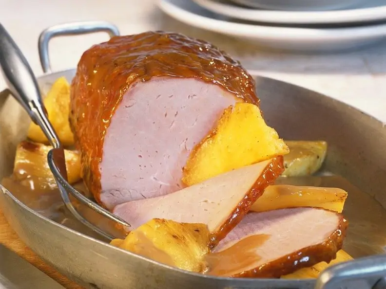 Kasslerbraten mit Ananas