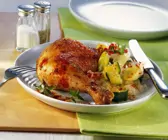 Hähnchen mit Zucchini-Reis