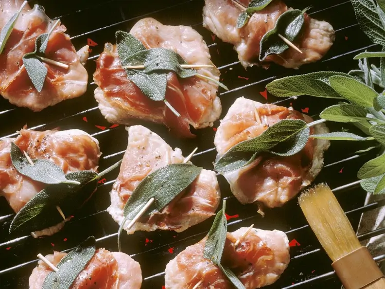 Gegrillte Saltimbocca