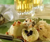 Kartoffelklöße mit Sauerkraut