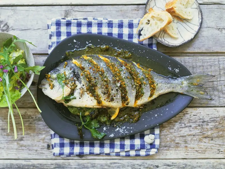 Dorade mit Pesto