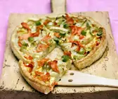 Blätterteigtarte mit Lauch und Räucherlachs