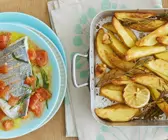Dorade mit Ofenkartoffeln