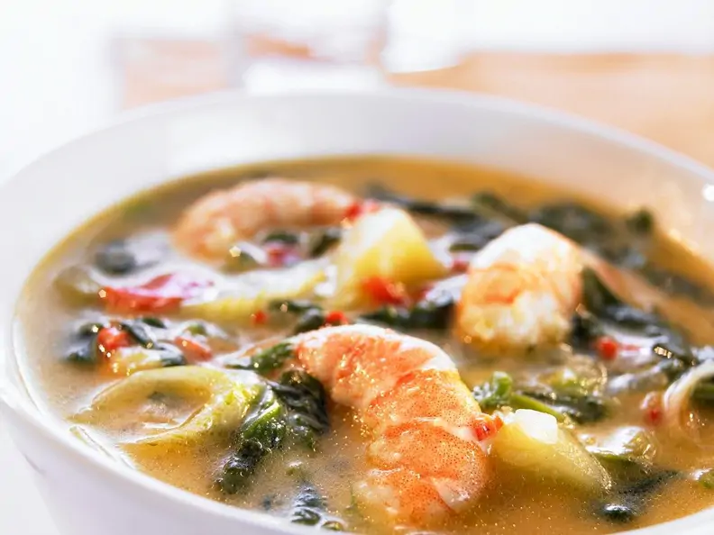 Kokos-Garnelensuppe