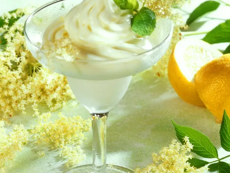 Holunderblütensorbet