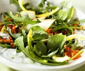 Linsen-Blattsalat