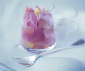 Rhabarber-Rosenkompott