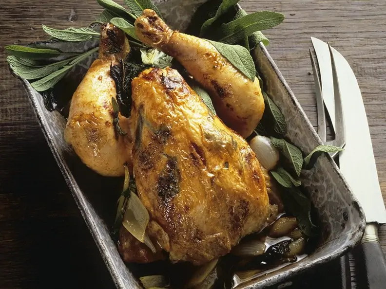 Hähnchen mit Salbei