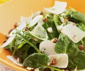 Spinatsalat mit Champignons
