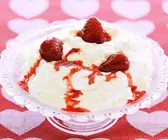 Reispudding mit Erdbeeren