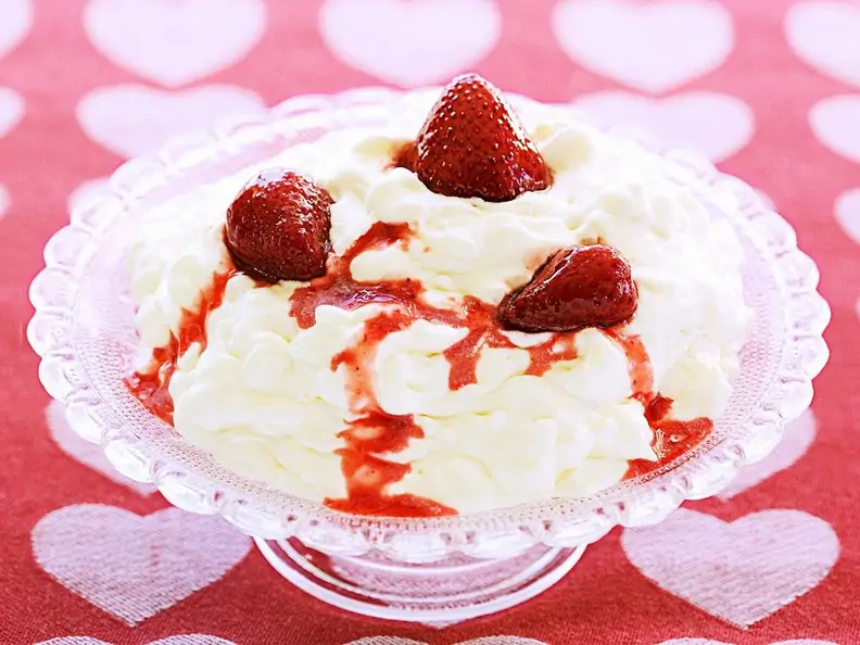 Reispudding mit Erdbeeren