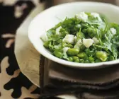 Grüner Bohnen-Erbsensalat