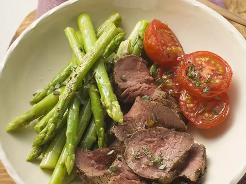 Roastbeef mit Spargel