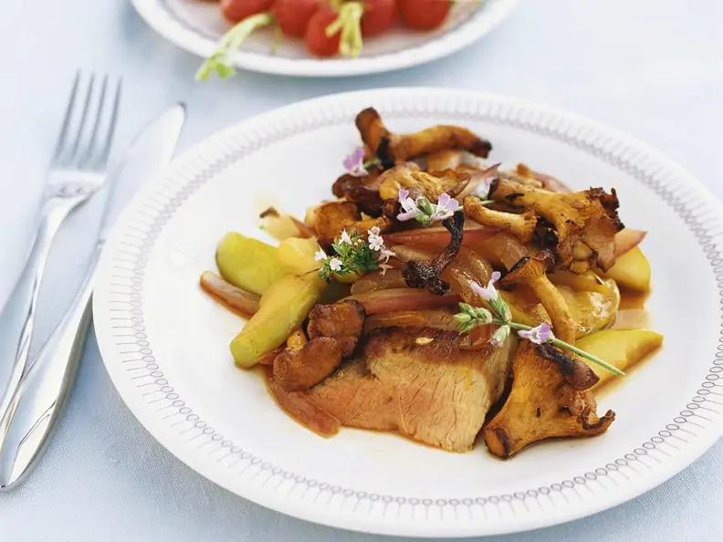 Lammfilet mit Pilzen