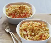 Nudelauflauf mit Schinken und Tomaten