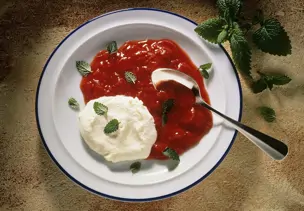 Erdbeergrütze