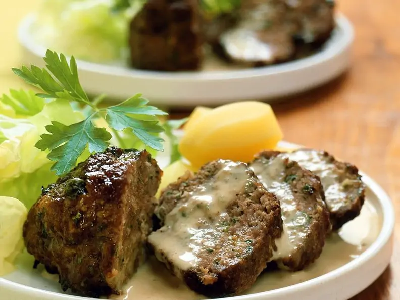 Hackbraten mit Kapern