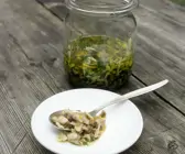 In Öl eingelegte Auberginen