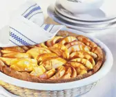 Mürbeteig-Apfelkuchen mit Karamell