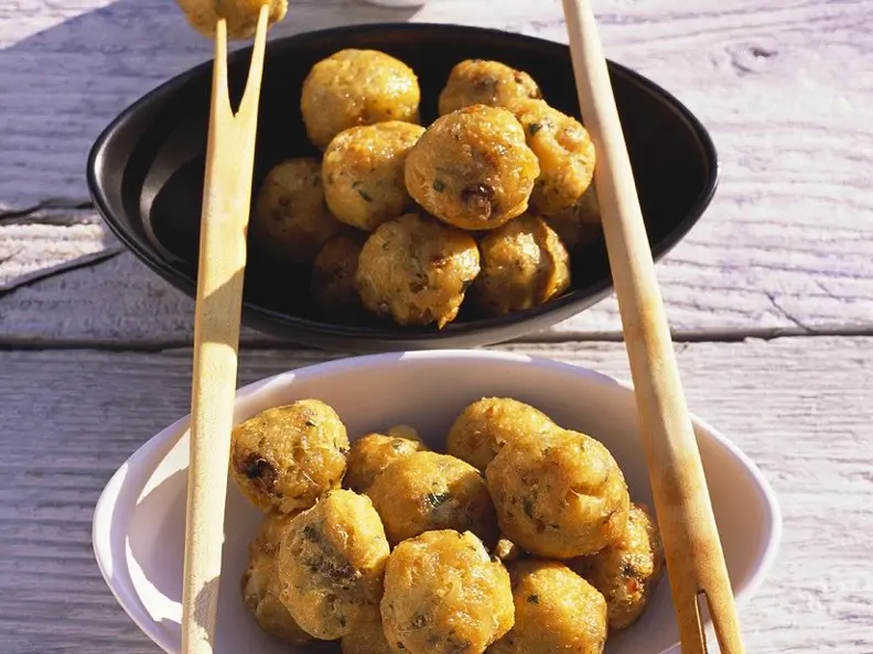 Frittierte Stockfischbällchen