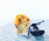 Kartoffelsalat mit Räucherlachs