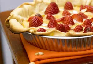 Erdbeer-Käsekuchen mit Quark-Öl-Teig