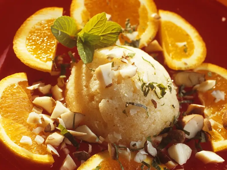 Orangensorbet