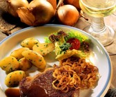 Entrecôtes mit Kartoffeln