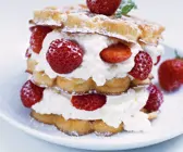 Waffeln mit Beeren