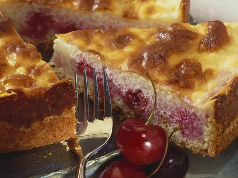 Reis-Kirschkuchen