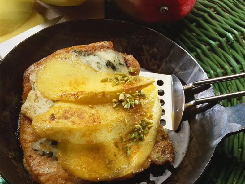 Überbackene Putenschnitzel