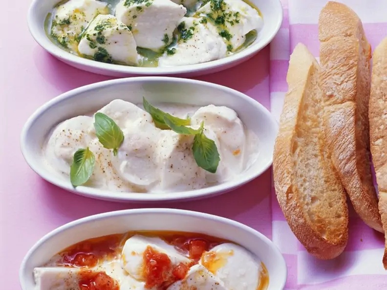 Marinierter Mozzarella