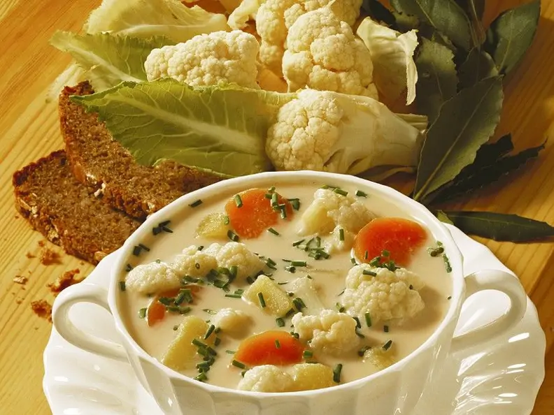 Blumenkohlcremesuppe ohne Kartoffeln