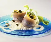 Matjes mit Meerrettichsahne