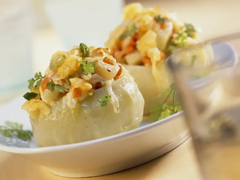 Gefüllte Kohlrabi