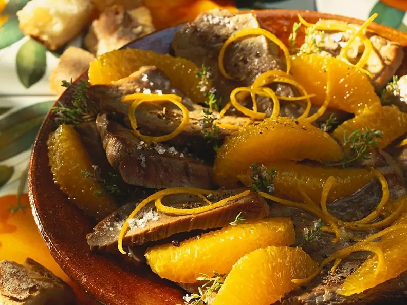 Thunfisch mit Orangensauce