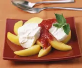 Pfirsich mit Quarkcreme