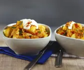 Tofu-Gulasch mit Sauerkraut