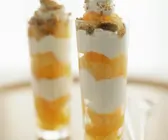 Sahnecreme mit Orangen